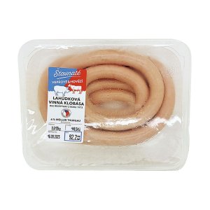 Lidl/Šťavnaté vepřové a hovězí Lahůdková vinná klobása